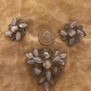 Vintage Brooch and Earrings